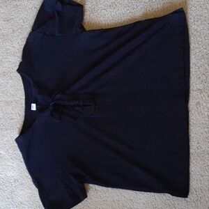 Old Navy boxy lace up tee